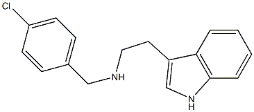 [(4-chlorophenyl)methyl][2-(1H-indol-3-yl)ethyl]amine Struktur