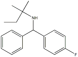 [(4-fluorophenyl)(phenyl)methyl](2-methylbutan-2-yl)amine Struktur