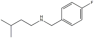 [(4-fluorophenyl)methyl](3-methylbutyl)amine Struktur