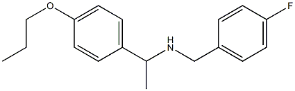 [(4-fluorophenyl)methyl][1-(4-propoxyphenyl)ethyl]amine Struktur