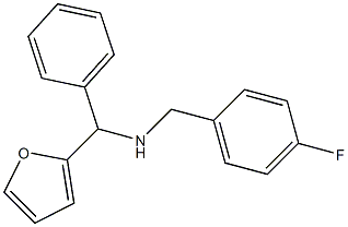 [(4-fluorophenyl)methyl][furan-2-yl(phenyl)methyl]amine Struktur