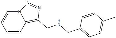 [(4-methylphenyl)methyl]({[1,2,4]triazolo[3,4-a]pyridin-3-ylmethyl})amine Struktur