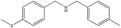 [(4-methylphenyl)methyl]({[4-(methylsulfanyl)phenyl]methyl})amine Struktur