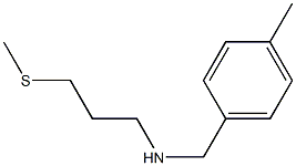 [(4-methylphenyl)methyl][3-(methylsulfanyl)propyl]amine Struktur