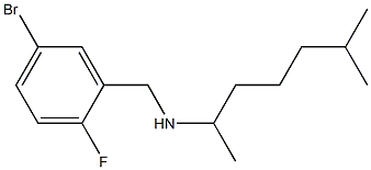 [(5-bromo-2-fluorophenyl)methyl](6-methylheptan-2-yl)amine Struktur