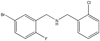 [(5-bromo-2-fluorophenyl)methyl][(2-chlorophenyl)methyl]amine Struktur