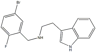 [(5-bromo-2-fluorophenyl)methyl][2-(1H-indol-3-yl)ethyl]amine Struktur