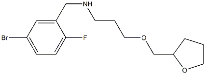 [(5-bromo-2-fluorophenyl)methyl][3-(oxolan-2-ylmethoxy)propyl]amine Struktur