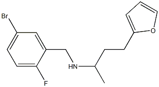 [(5-bromo-2-fluorophenyl)methyl][4-(furan-2-yl)butan-2-yl]amine Struktur