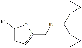 [(5-bromofuran-2-yl)methyl](dicyclopropylmethyl)amine Struktur