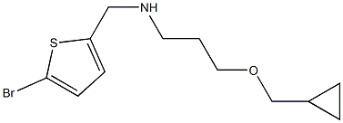 [(5-bromothiophen-2-yl)methyl][3-(cyclopropylmethoxy)propyl]amine Struktur