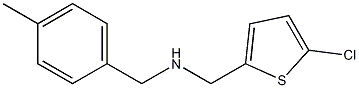 [(5-chlorothiophen-2-yl)methyl][(4-methylphenyl)methyl]amine Struktur