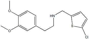 [(5-chlorothiophen-2-yl)methyl][2-(3,4-dimethoxyphenyl)ethyl]amine Struktur