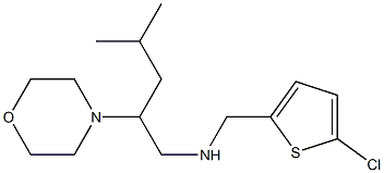 [(5-chlorothiophen-2-yl)methyl][4-methyl-2-(morpholin-4-yl)pentyl]amine Struktur