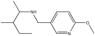 [(6-methoxypyridin-3-yl)methyl](3-methylpentan-2-yl)amine Struktur