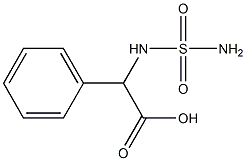 [(aminosulfonyl)amino](phenyl)acetic acid Struktur