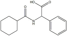 [(cyclohexylcarbonyl)amino](phenyl)acetic acid Struktur