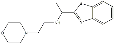 [1-(1,3-benzothiazol-2-yl)ethyl][2-(morpholin-4-yl)ethyl]amine Struktur