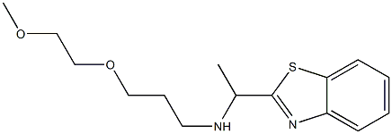 [1-(1,3-benzothiazol-2-yl)ethyl][3-(2-methoxyethoxy)propyl]amine Struktur