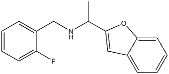 [1-(1-benzofuran-2-yl)ethyl][(2-fluorophenyl)methyl]amine Struktur