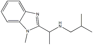 [1-(1-methyl-1H-1,3-benzodiazol-2-yl)ethyl](2-methylpropyl)amine Struktur