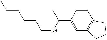 [1-(2,3-dihydro-1H-inden-5-yl)ethyl](hexyl)amine Struktur