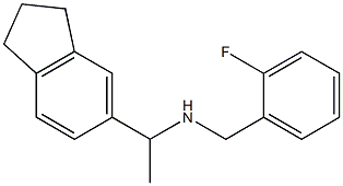 [1-(2,3-dihydro-1H-inden-5-yl)ethyl][(2-fluorophenyl)methyl]amine Struktur