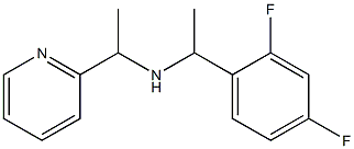 [1-(2,4-difluorophenyl)ethyl][1-(pyridin-2-yl)ethyl]amine Struktur