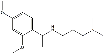 [1-(2,4-dimethoxyphenyl)ethyl][3-(dimethylamino)propyl]amine Struktur