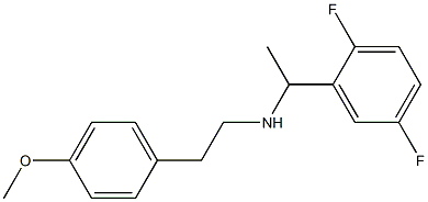 [1-(2,5-difluorophenyl)ethyl][2-(4-methoxyphenyl)ethyl]amine Struktur