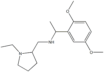 [1-(2,5-dimethoxyphenyl)ethyl][(1-ethylpyrrolidin-2-yl)methyl]amine Struktur