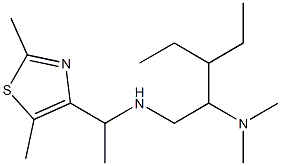 [1-(2,5-dimethyl-1,3-thiazol-4-yl)ethyl][2-(dimethylamino)-3-ethylpentyl]amine Struktur