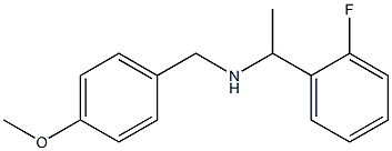 [1-(2-fluorophenyl)ethyl][(4-methoxyphenyl)methyl]amine Struktur