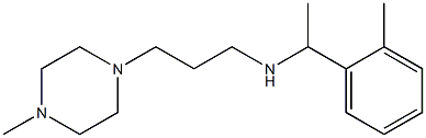 [1-(2-methylphenyl)ethyl][3-(4-methylpiperazin-1-yl)propyl]amine Struktur