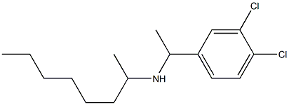 [1-(3,4-dichlorophenyl)ethyl](octan-2-yl)amine Struktur