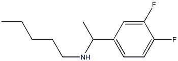 [1-(3,4-difluorophenyl)ethyl](pentyl)amine Struktur