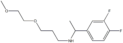 [1-(3,4-difluorophenyl)ethyl][3-(2-methoxyethoxy)propyl]amine Struktur