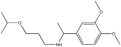 [1-(3,4-dimethoxyphenyl)ethyl][3-(propan-2-yloxy)propyl]amine Struktur