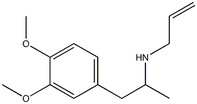 [1-(3,4-dimethoxyphenyl)propan-2-yl](prop-2-en-1-yl)amine Struktur