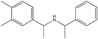 [1-(3,4-dimethylphenyl)ethyl](1-phenylethyl)amine Struktur