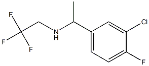 [1-(3-chloro-4-fluorophenyl)ethyl](2,2,2-trifluoroethyl)amine Struktur