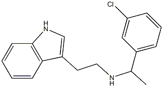 [1-(3-chlorophenyl)ethyl][2-(1H-indol-3-yl)ethyl]amine Struktur