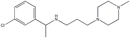 [1-(3-chlorophenyl)ethyl][3-(4-methylpiperazin-1-yl)propyl]amine Struktur