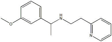 [1-(3-methoxyphenyl)ethyl][2-(pyridin-2-yl)ethyl]amine Struktur