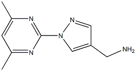 [1-(4,6-dimethylpyrimidin-2-yl)-1H-pyrazol-4-yl]methylamine Struktur