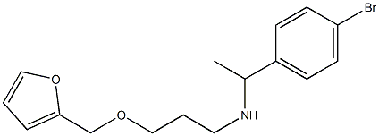 [1-(4-bromophenyl)ethyl][3-(furan-2-ylmethoxy)propyl]amine Struktur