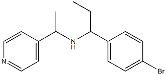 [1-(4-bromophenyl)propyl][1-(pyridin-4-yl)ethyl]amine Struktur