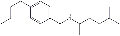 [1-(4-butylphenyl)ethyl](5-methylhexan-2-yl)amine Struktur