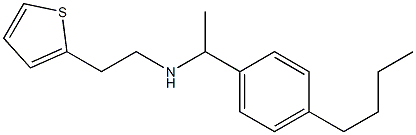 [1-(4-butylphenyl)ethyl][2-(thiophen-2-yl)ethyl]amine Struktur