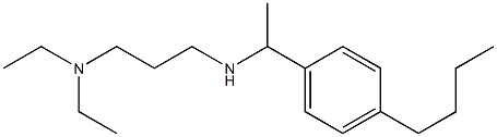 [1-(4-butylphenyl)ethyl][3-(diethylamino)propyl]amine Struktur